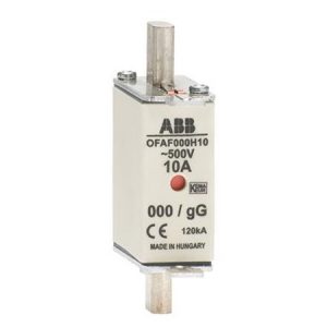 Cầu chì ABB HRC loại GG 000, 500V 50A (OFAF000H50) 1SCA022627R1210