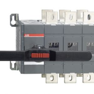 Bộ chuyển đổi nguồn ABB bằng tay 3P 1000A, IP65, tay vặn màu đen (OT1000E03CP)-1SCA022872R1680