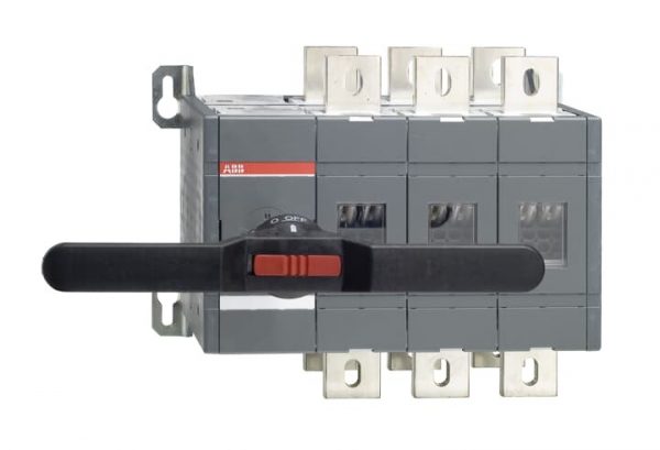 Bộ chuyển đổi nguồn ABB bằng tay 3P 1250A, IP65, tay vặn màu đen (OT1250E03CP)-1SCA022872R0790