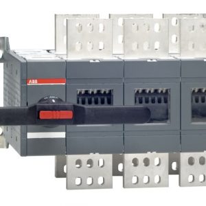 Bộ chuyển đổi nguồn ABB bằng tay 3P 2500A, IP65, tay vặn màu đen (OT2500E03CP) 1SCA105615R1001