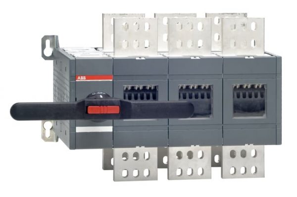 Bộ chuyển đổi nguồn ABB bằng tay 3P 3200A, IP65, tay vặn màu đen (OT3200E03CP) 1SCA129156R1001