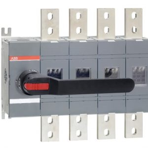 Cầu dao cắt tải OT 4P IP65, tay vặn màu đen OT1600E04P 1SCA022860R6740