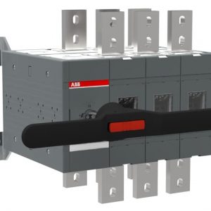 Bộ chuyển đổi nguồn ABB bằng tay 3P 1600A, IP65, tay vặn màu đen (OT1600E03CP)- 1SCA022872R1840